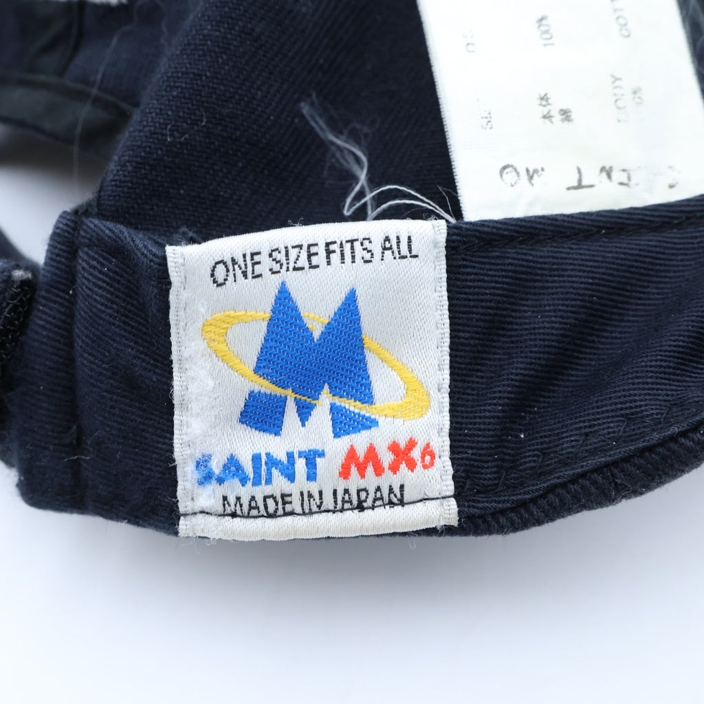 SAINT MICHAEL(セントマイケル) 24SS CAP SMX6 ダメージ加工 キャップ 帽子 ブラック SM-YS8-0000-068