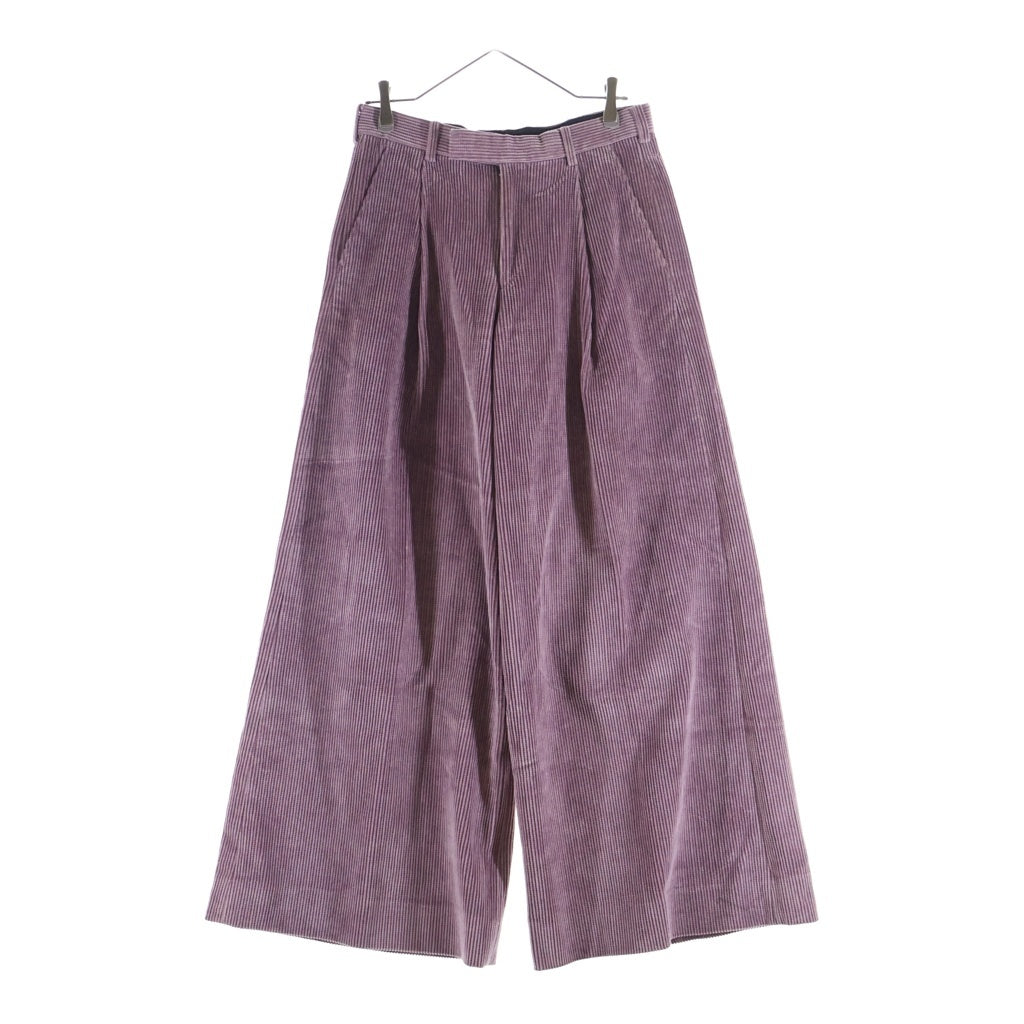 JOHN LAWRENCE SULLIVAN(ジョンローレンスサリバン) Cotton corduroy wide trousers コーデュロイワイドパンツ ピンク 2B001-0123-01