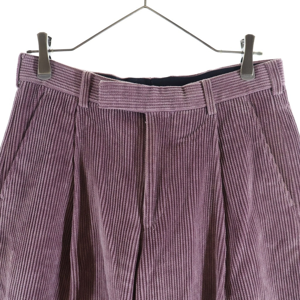 JOHN LAWRENCE SULLIVAN(ジョンローレンスサリバン) Cotton corduroy wide trousers コーデュロイワイドパンツ ピンク 2B001-0123-01