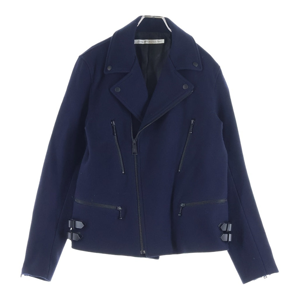 JOHN LAWRENCE SULLIVAN(ジョンローレンスサリバン) Wool Double Riders Jacket ウール ダブルライダースジャケット ネイビー 1B02813-16