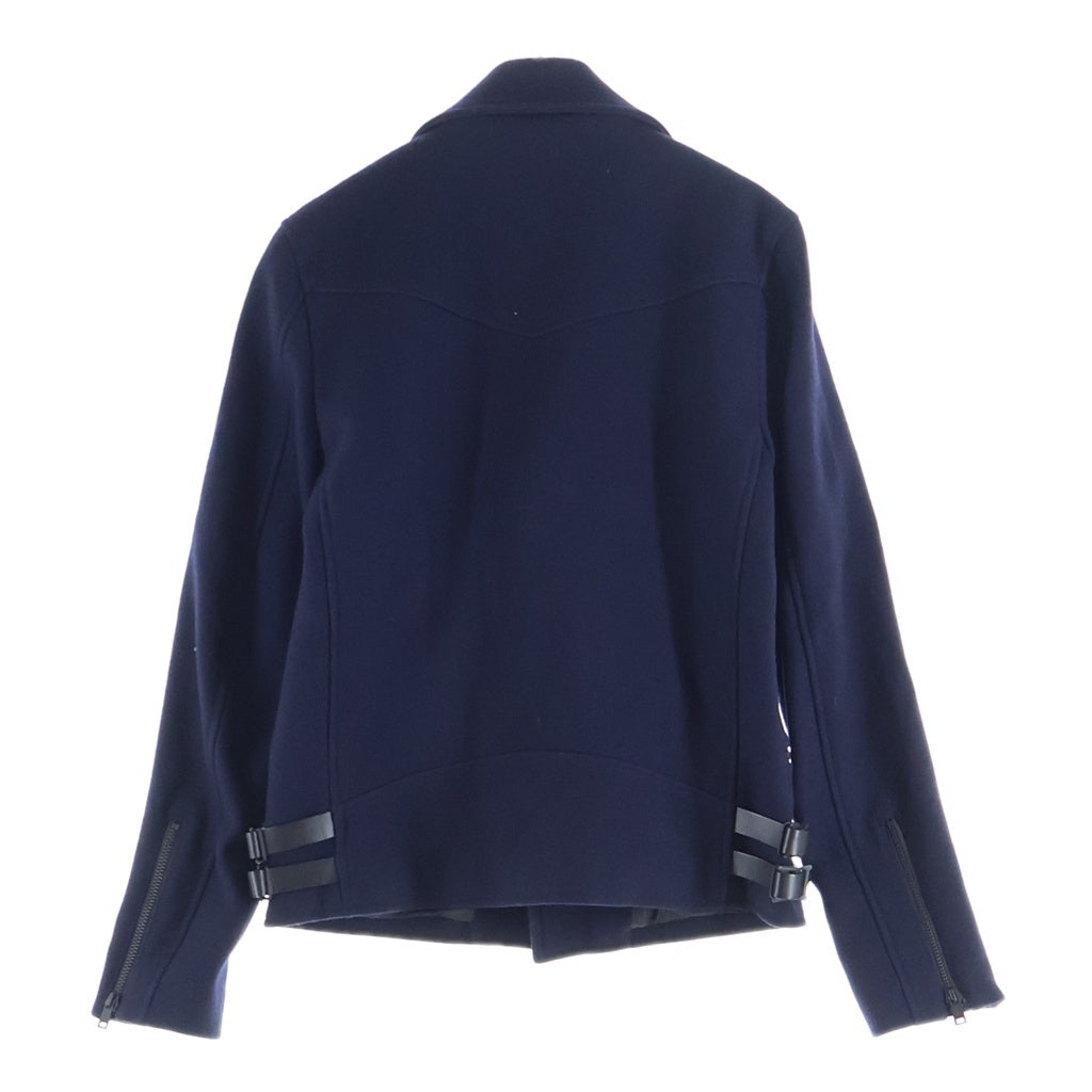 JOHN LAWRENCE SULLIVAN(ジョンローレンスサリバン) Wool Double Riders Jacket ウール ダブルライダースジャケット ネイビー 1B02813-16