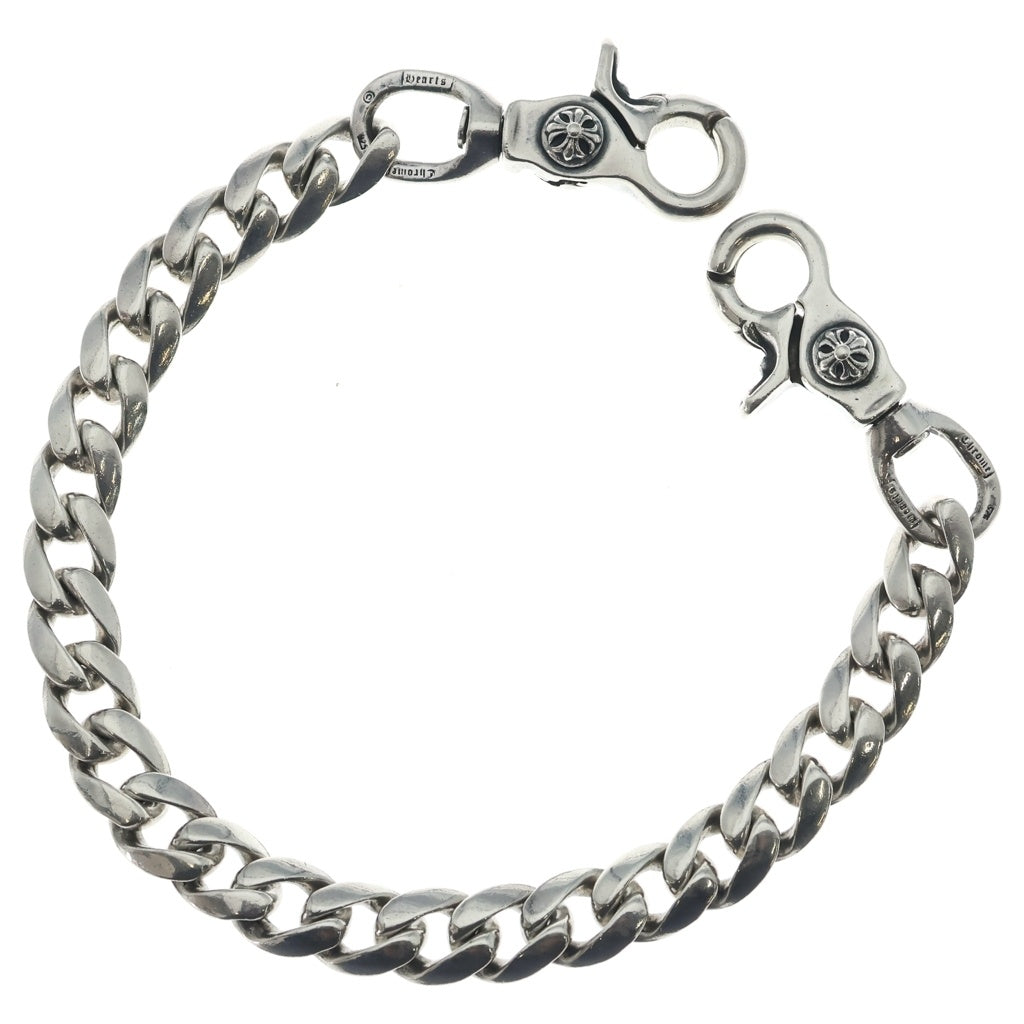 CHROME HEARTS(クロムハーツ) CLASSIC SHORT-T/ 2クリップショートクラシック ウォレットチェーン シルバー BCA068