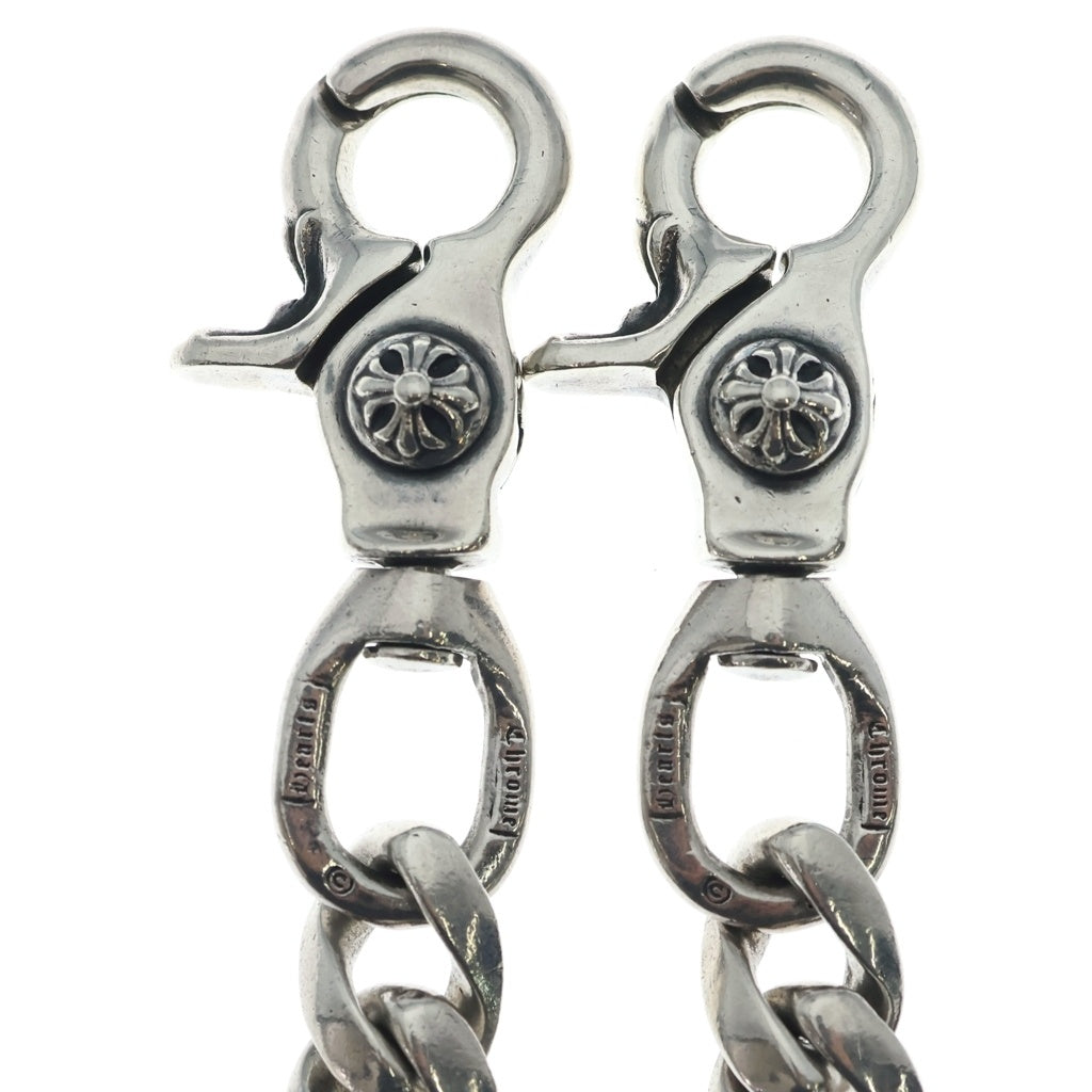 CHROME HEARTS(クロムハーツ) CLASSIC SHORT-T/ 2クリップショートクラシック ウォレットチェーン シルバー BCA068