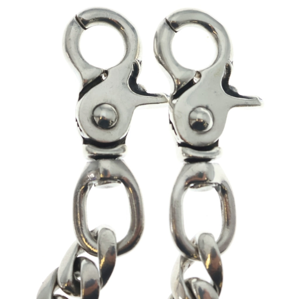 CHROME HEARTS(クロムハーツ) CLASSIC SHORT-T/ 2クリップショートクラシック ウォレットチェーン シルバー BCA068