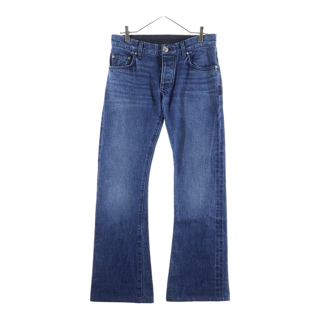 CHROME HEARTS(クロムハーツ) 5PKT FLARE DENIM PANTS クロスボール ボタンフライ デニムフレアパンツ インディゴ
