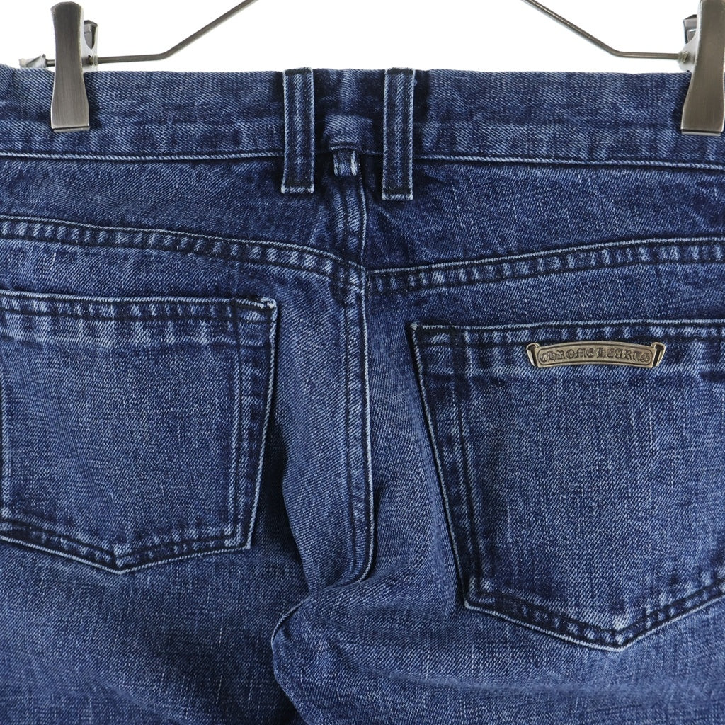 CHROME HEARTS(クロムハーツ) 5PKT FLARE DENIM PANTS クロスボール ボタンフライ デニムフレアパンツ インディゴ