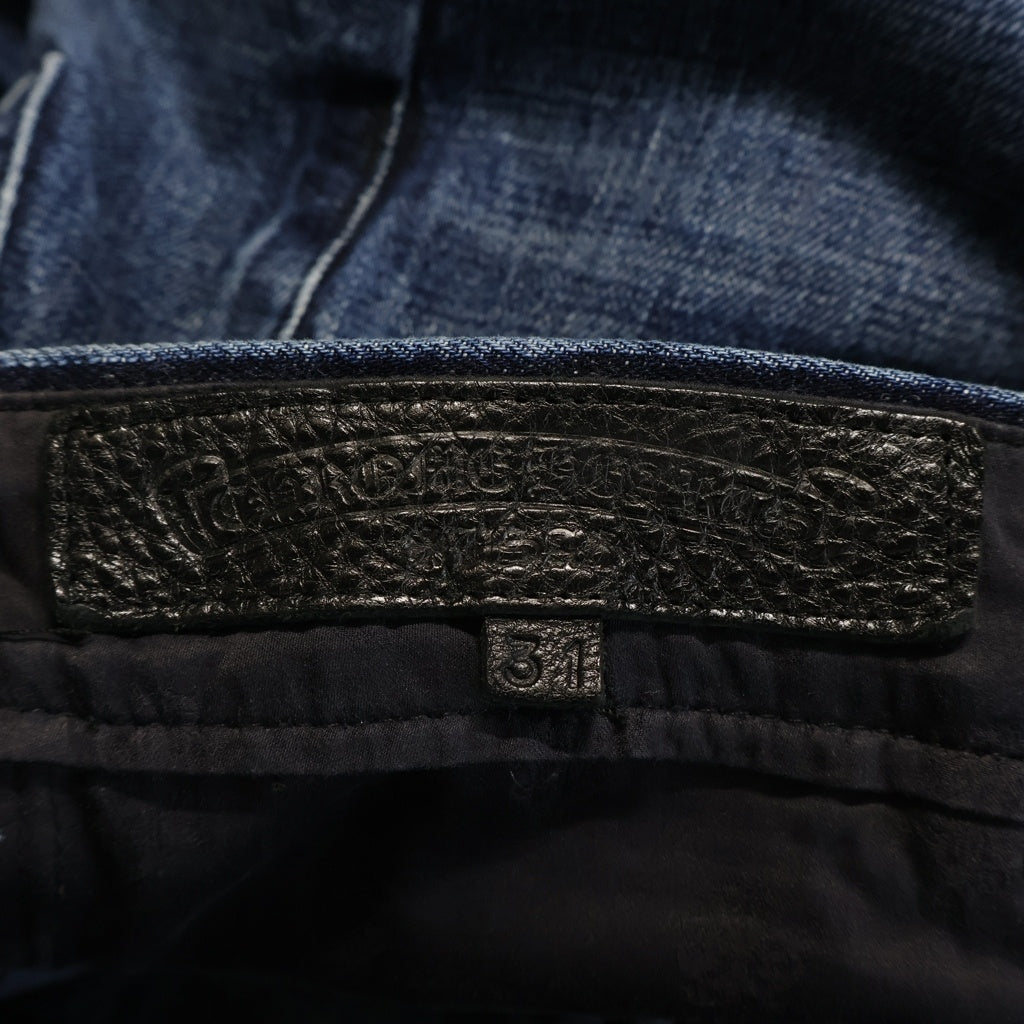 CHROME HEARTS(クロムハーツ) 5PKT FLARE DENIM PANTS クロスボール ボタンフライ デニムフレアパンツ インディゴ