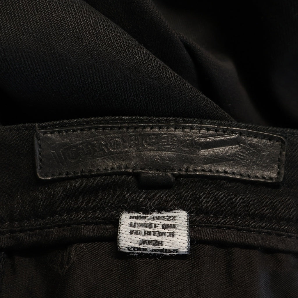 CHROME HEARTS(クロムハーツ) OLD FLERKNEE 1CROSS PATCH DENIM PANTS オールド フレアニー 1クロスパッチ デニムパンツ ブラック
