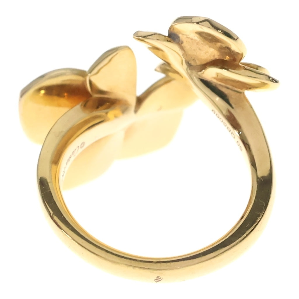 Cartier(カルティエ) 18KYG Caresse d'Orchidees par Ring カレス ドルキデ パル ダイヤモンド リング イエローゴールド レディース