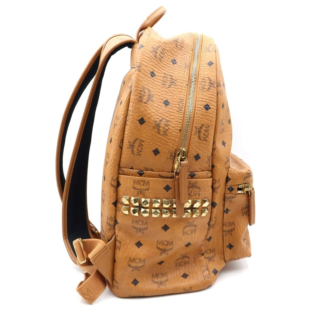 MCM(エム シー エム) Stark サイドスタッズ バックパック リュックサック ブラウン MMKEAVE14CO001