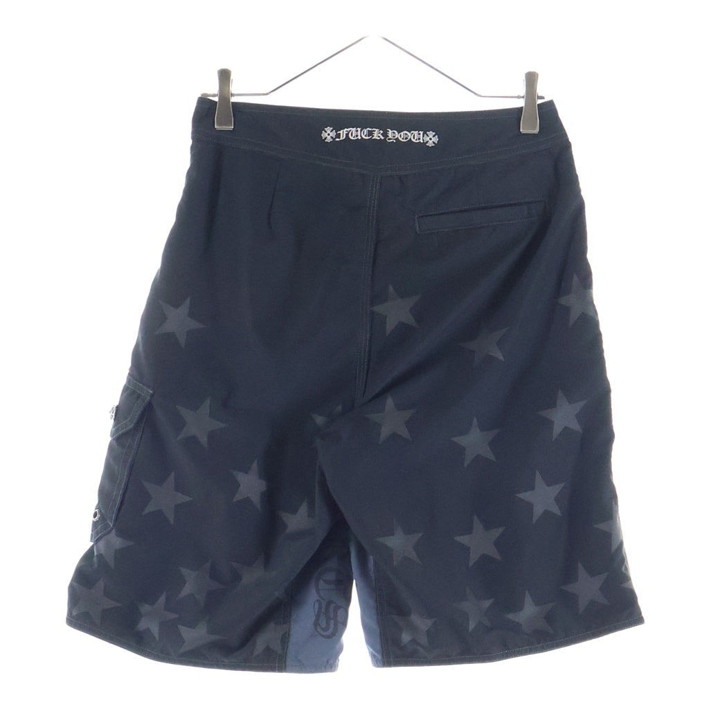 CHROME HEARTS(クロムハーツ) CH CRS SWIM PANTS CHプラス クロスパッチ スター柄 スイムショートパンツ ブラック