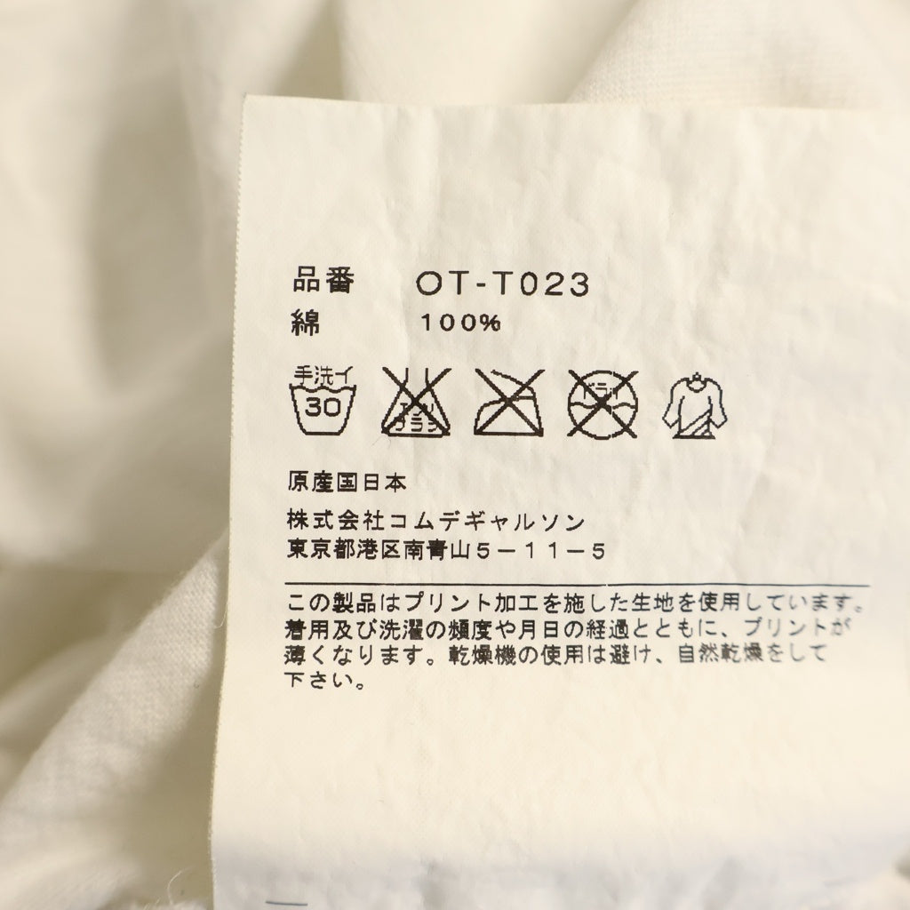 CHROME HEARTS(クロムハーツ) ×COMME des GARCONS コムデギャルソン スクロールラベル プリント半袖Tシャツ カットソー ホワイト
