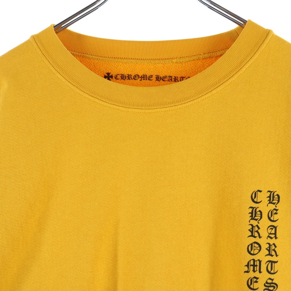 CHROME HEARTS(クロムハーツ) VERTICAL LOGO SWEAT バーティカルロゴ クルーネック スウェット プルオーバー イエロー