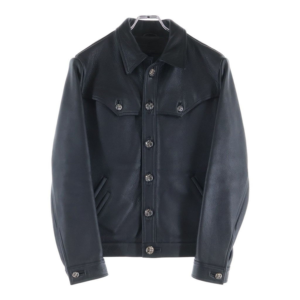 CHROME HEARTS(クロムハーツ) CLASSIC JEAN LEATHER JACKET クラシック レザージャケット ブラック