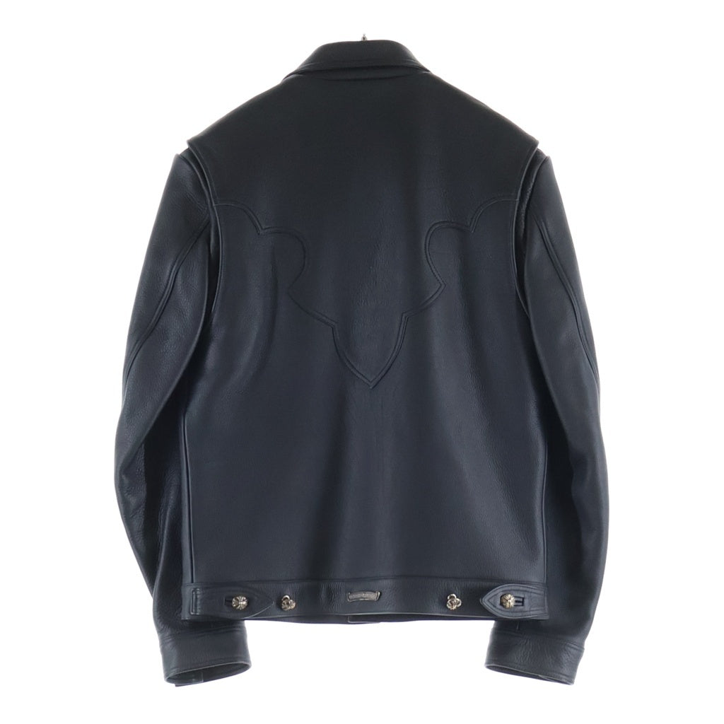 CHROME HEARTS(クロムハーツ) CLASSIC JEAN LEATHER JACKET クラシック レザージャケット ブラック