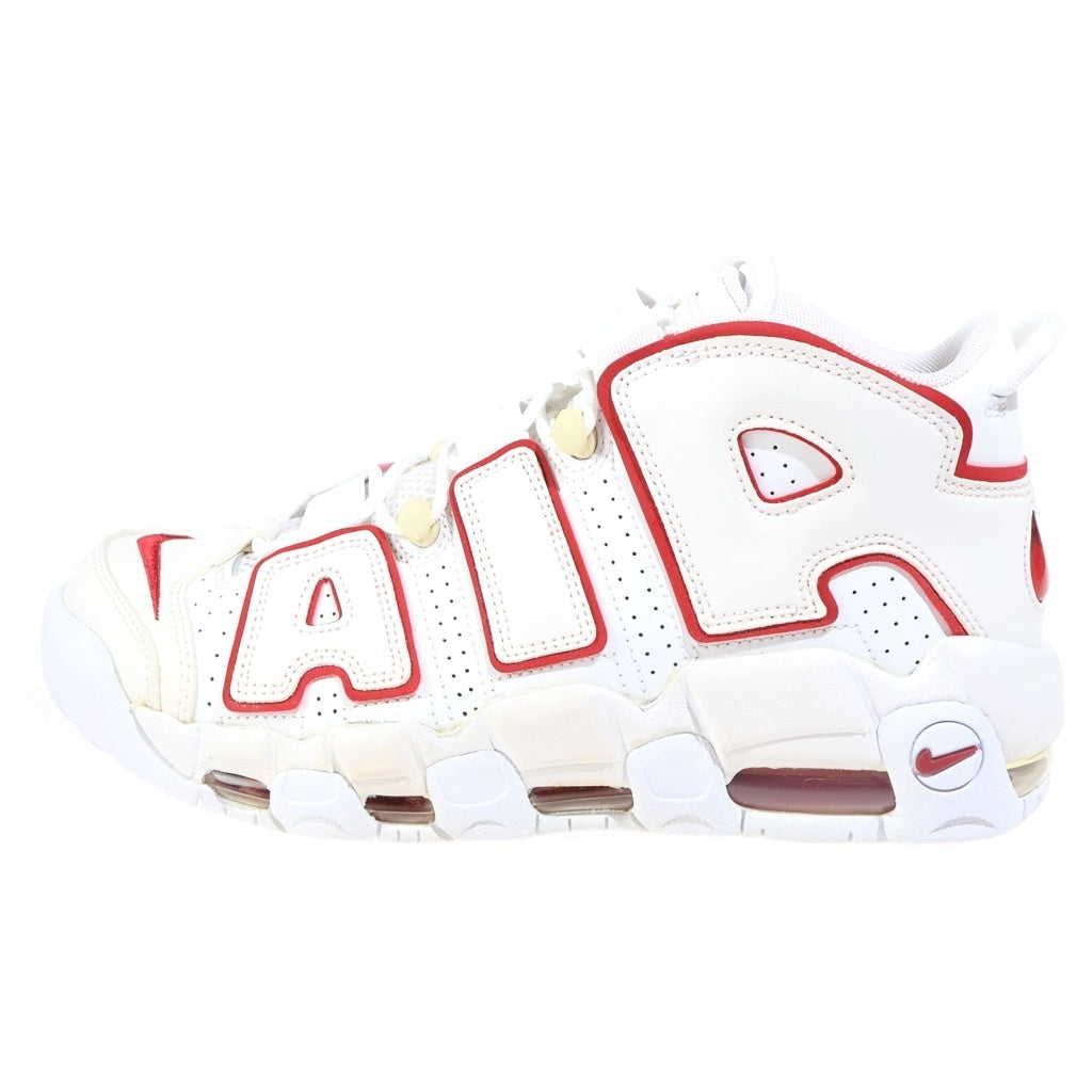 NIKE(ナイキ) AIR MORE UPTEMPO エア モア アップテンポ ローカットスニーカー ホワイト/レッド US9/27.0cm 921948-102