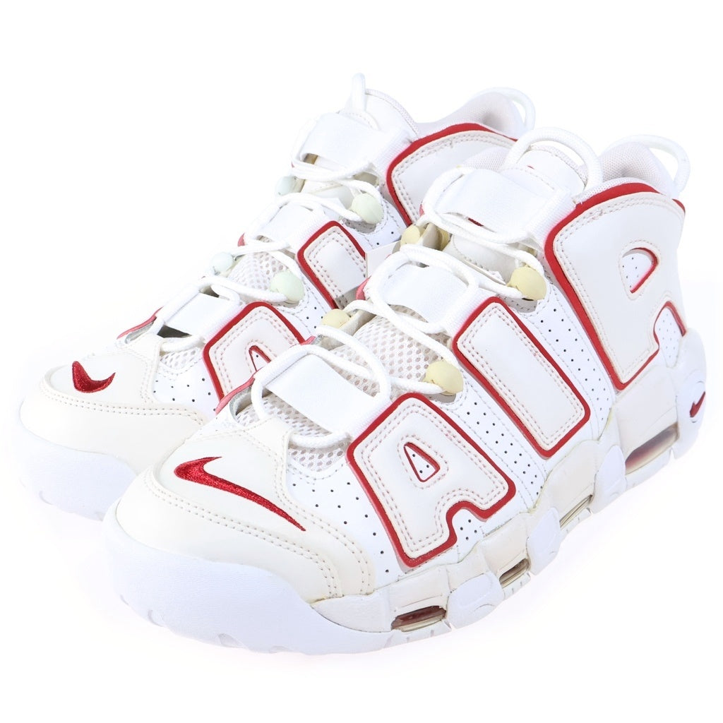 NIKE(ナイキ) AIR MORE UPTEMPO エア モア アップテンポ ローカットスニーカー ホワイト/レッド US9/27.0cm 921948-102