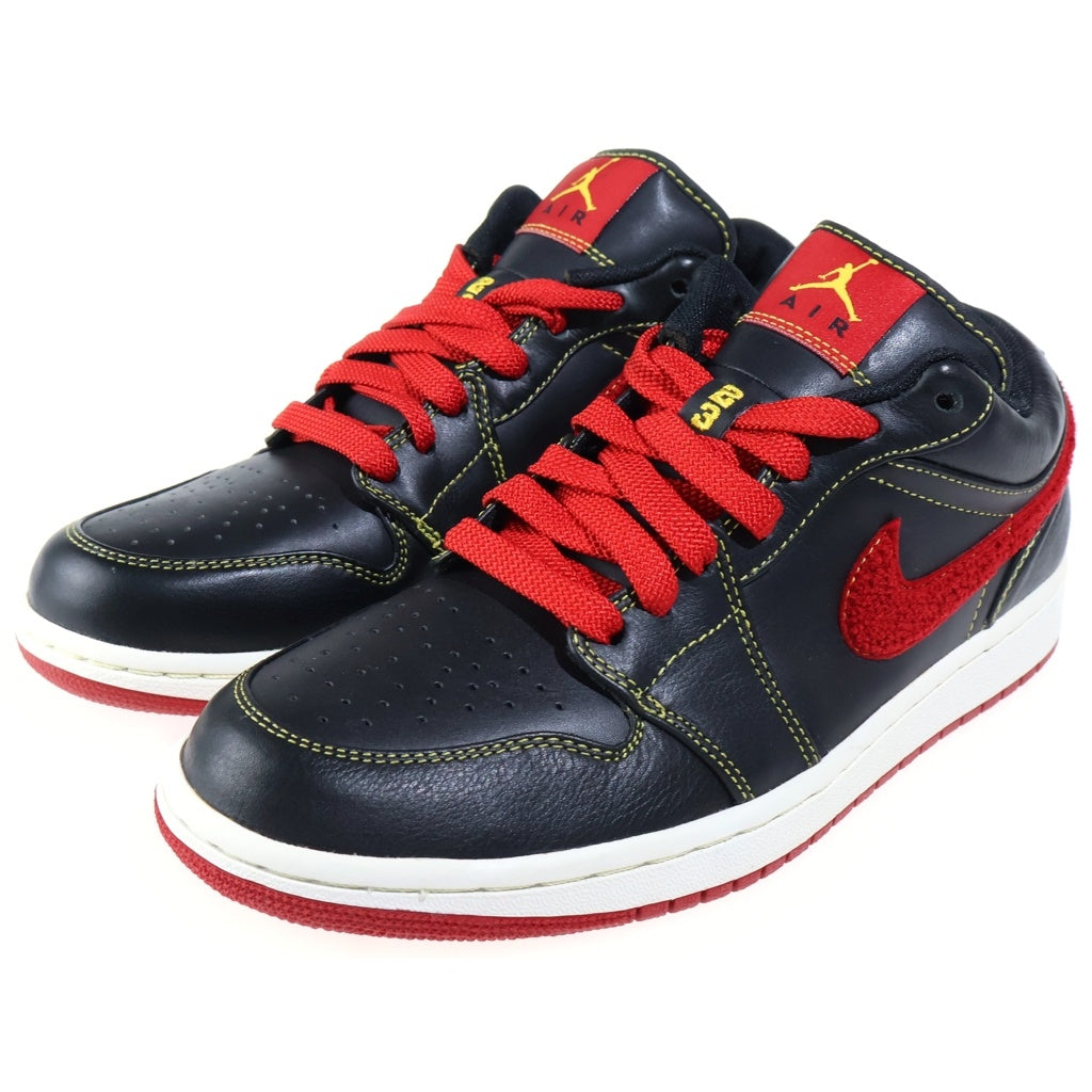 NIKE(ナイキ) [観賞用] AIR JORDAN 1 PHAT LOW PREMIUM エアジョーダン1 ファット ローカットスニーカー プレミアム ブラック/レッド US9/27.0cm 365763-061