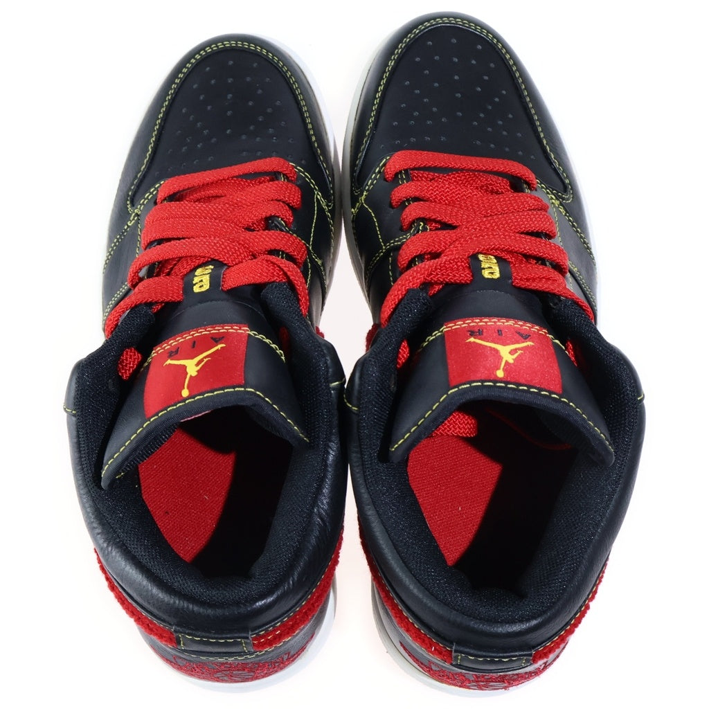 NIKE(ナイキ) [観賞用] AIR JORDAN 1 PHAT LOW PREMIUM エアジョーダン1 ファット ローカットスニーカー プレミアム ブラック/レッド US9/27.0cm 365763-061