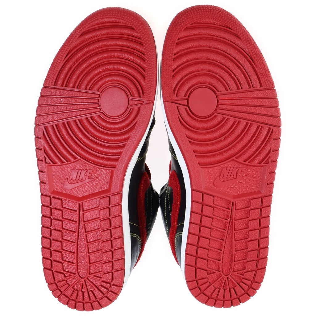 NIKE(ナイキ) [観賞用] AIR JORDAN 1 PHAT LOW PREMIUM エアジョーダン1 ファット ローカットスニーカー プレミアム ブラック/レッド US9/27.0cm 365763-061
