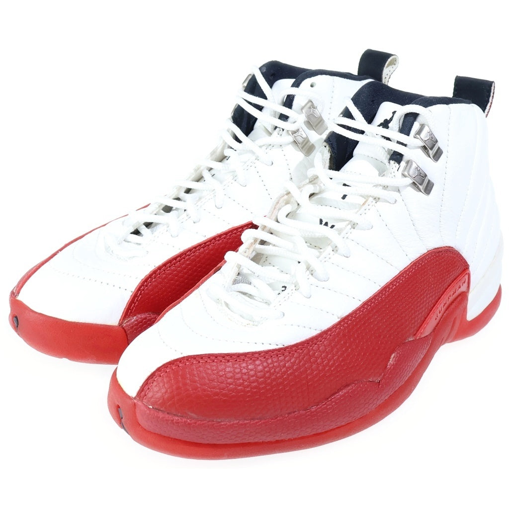 NIKE(ナイキ) [観賞用] AIR JORDAN 12 Cherry エアジョーダン12 OG ハイカットスニーカー ホワイト/レッド US9/27.0cm 130690-161