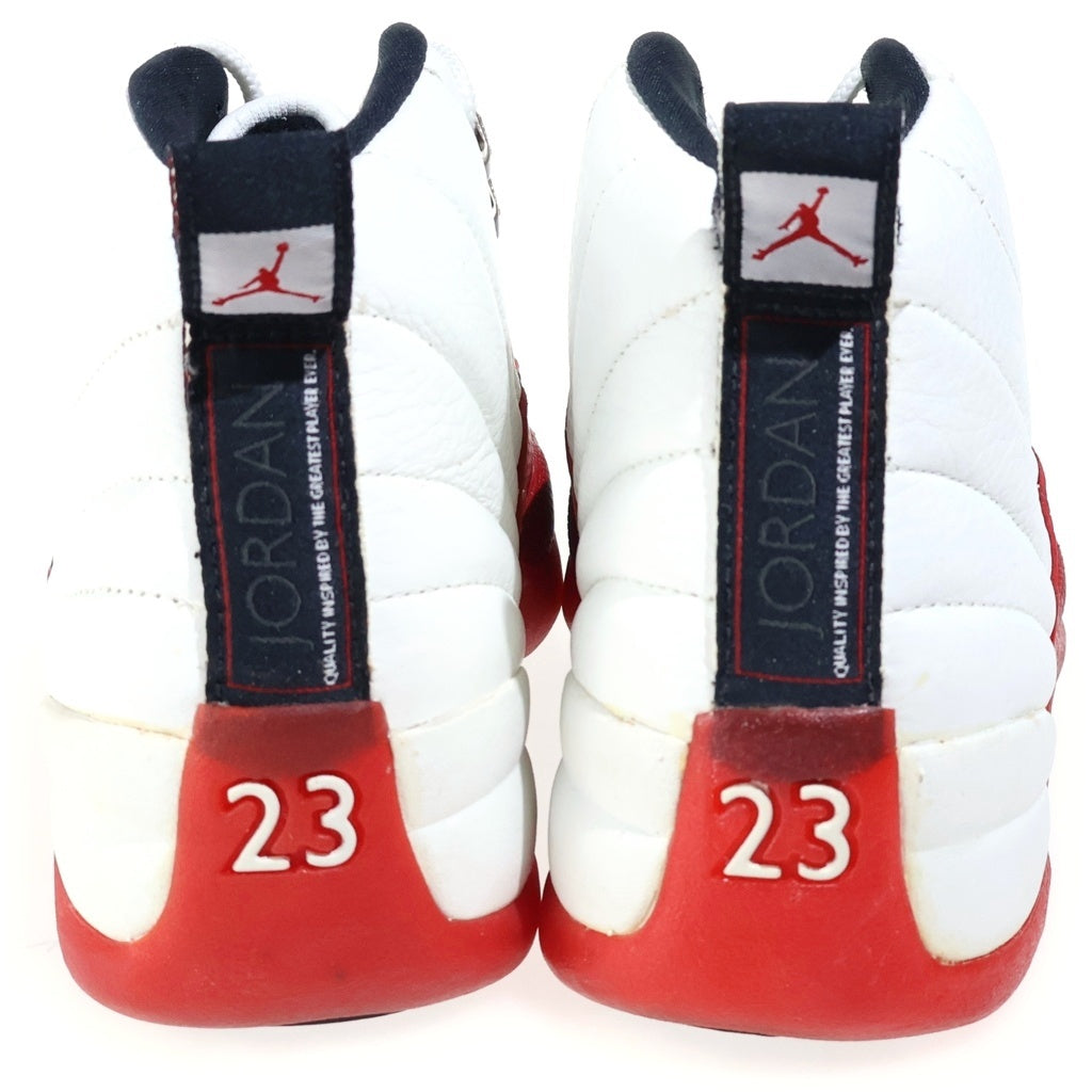 NIKE(ナイキ) [観賞用] AIR JORDAN 12 Cherry エアジョーダン12 OG ハイカットスニーカー ホワイト/レッド US9/27.0cm 130690-161