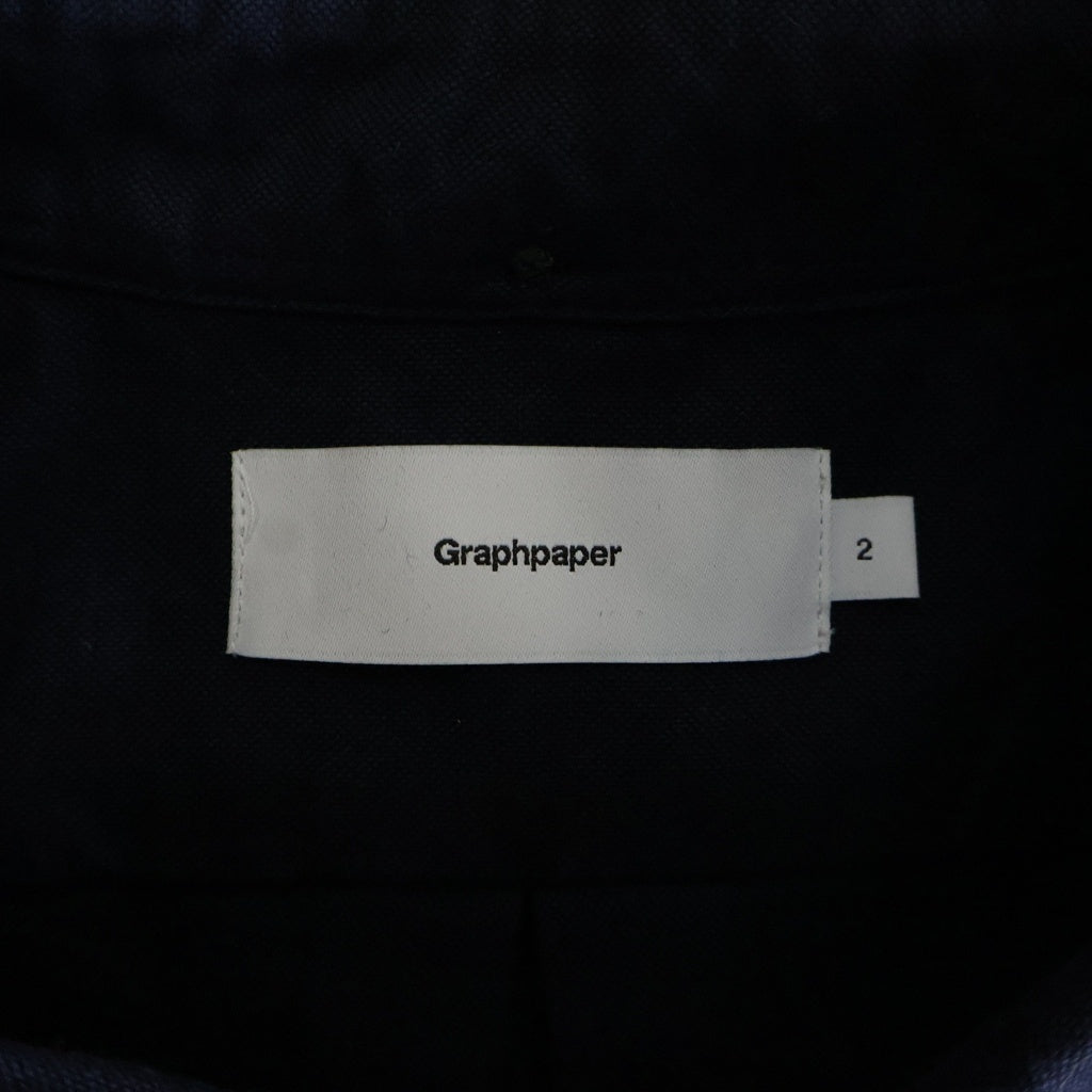 Graphpaper(グラフペーパー) OXFORD B.D BOX SHIRT 長袖シャツ ロングスリーブ ネイビー GM251-50020B