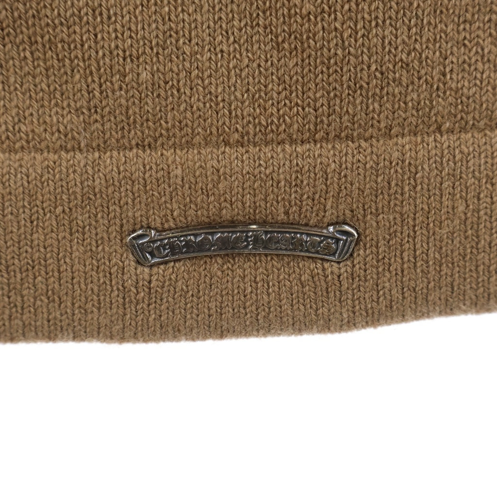 CHROME HEARTS(クロムハーツ) Y-NOT King Taco 3Cemetery Cross Cashmere Pullover Hoodie ワイノット キングタコ 3セメタリークロス カシミアプルオーバーフーディー ブラウン