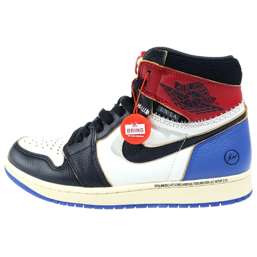 NIKE(ナイキ) ×fragment design ×UNION AIR JORDAN 1 HIGH OG フラグメント ユニオン エアジョーダン1 ハイカットスニーカー マルチ US9.5/27.5cm IO7847-002