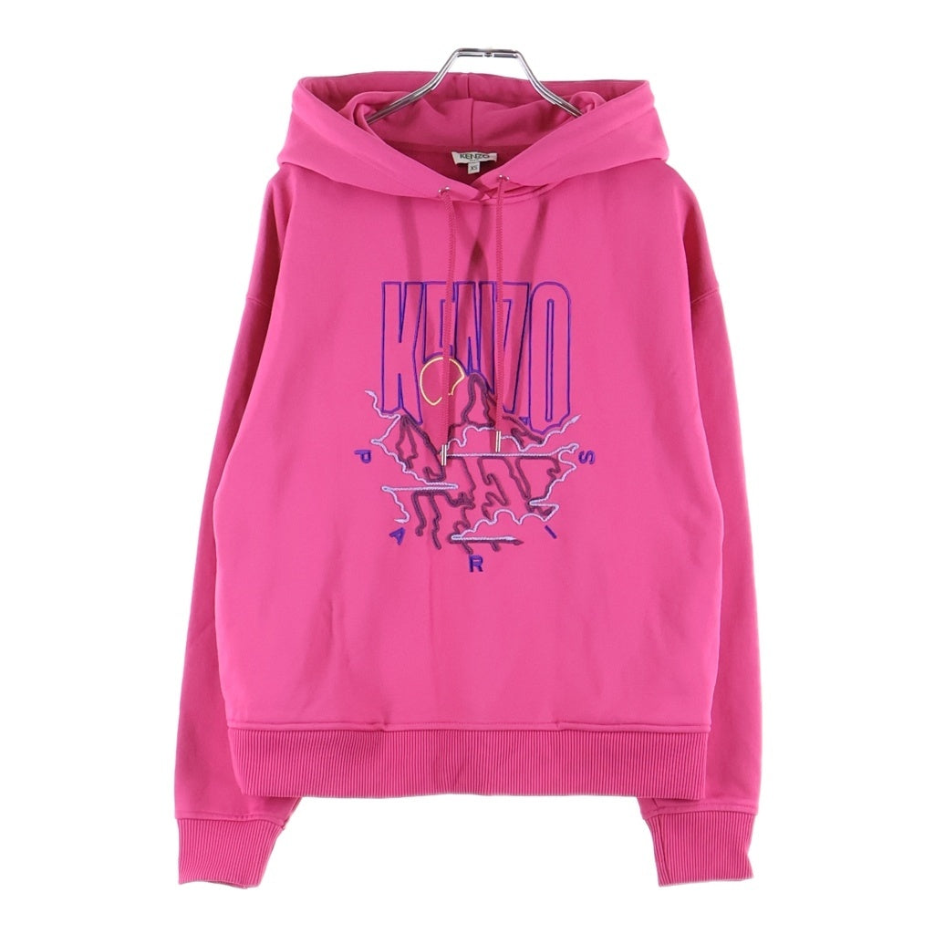 KENZO(ケンゾー) Hoodie ロゴ刺繍 プルオーバースウェットスウェットパーカー フーディー ピンク F962SW861958