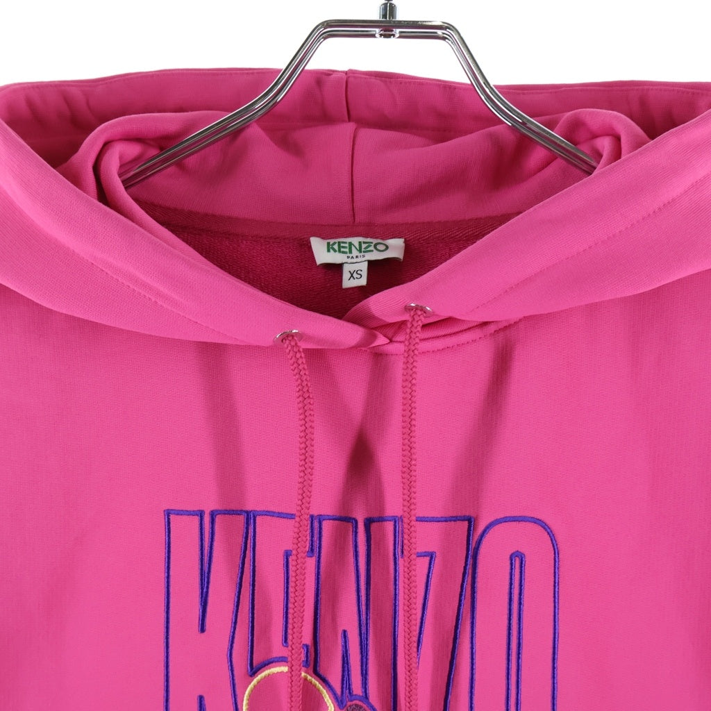 KENZO(ケンゾー) Hoodie ロゴ刺繍 プルオーバースウェットスウェットパーカー フーディー ピンク F962SW861958