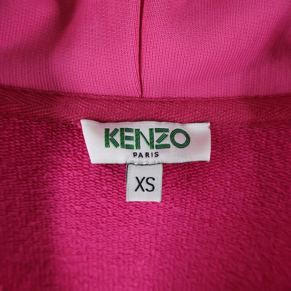 KENZO(ケンゾー) Hoodie ロゴ刺繍 プルオーバースウェットスウェットパーカー フーディー ピンク F962SW861958