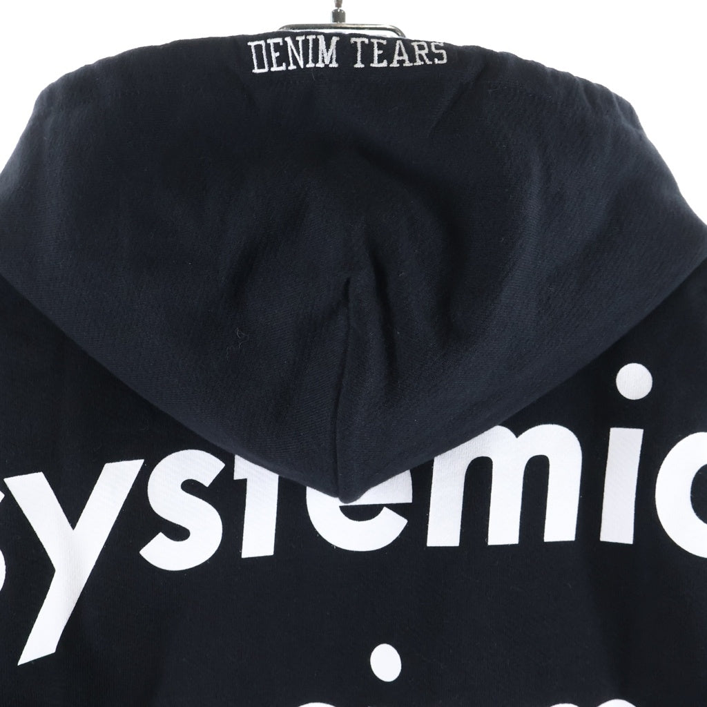 DENIM TEARS(デニムティアーズ) ×Arthur Jafa LeRage Hoodie アーサー ジャファ ル レイジ プルオーバースウェットパーカー フーディー ブラック