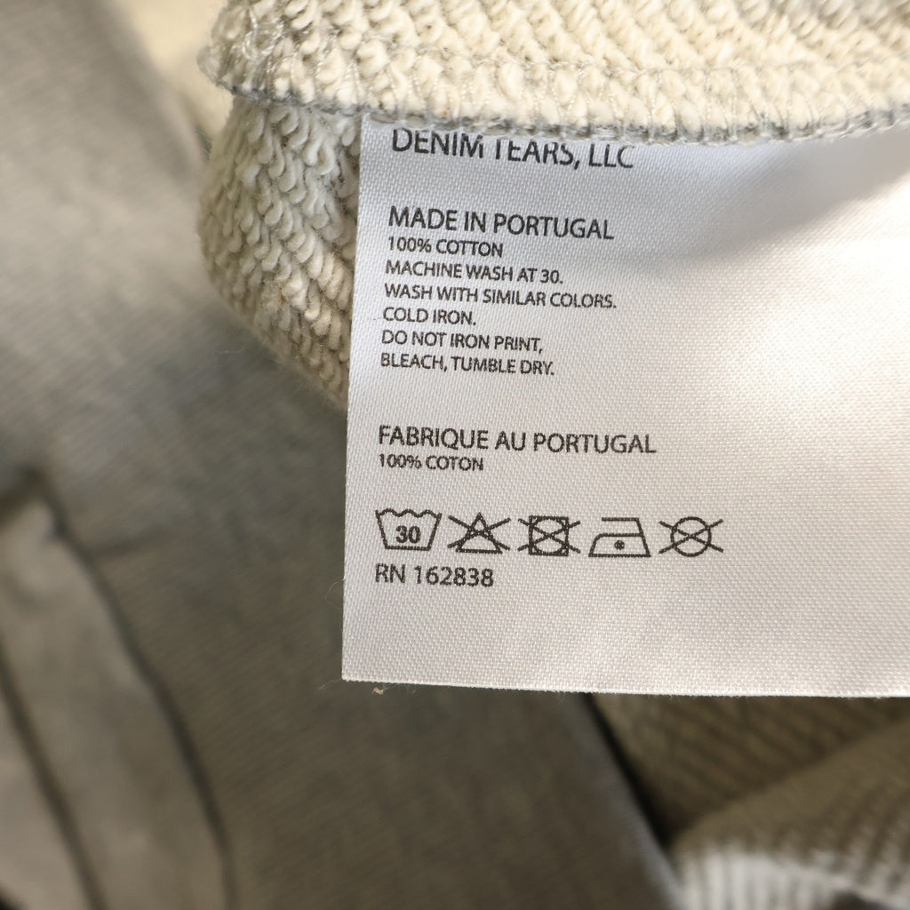 DENIM TEARS(デニムティアーズ) ×Arthur Jafa LeRage Hoodie アーサー ジャファ ル レイジ プルオーバースウェットパーカー フーディー グレー