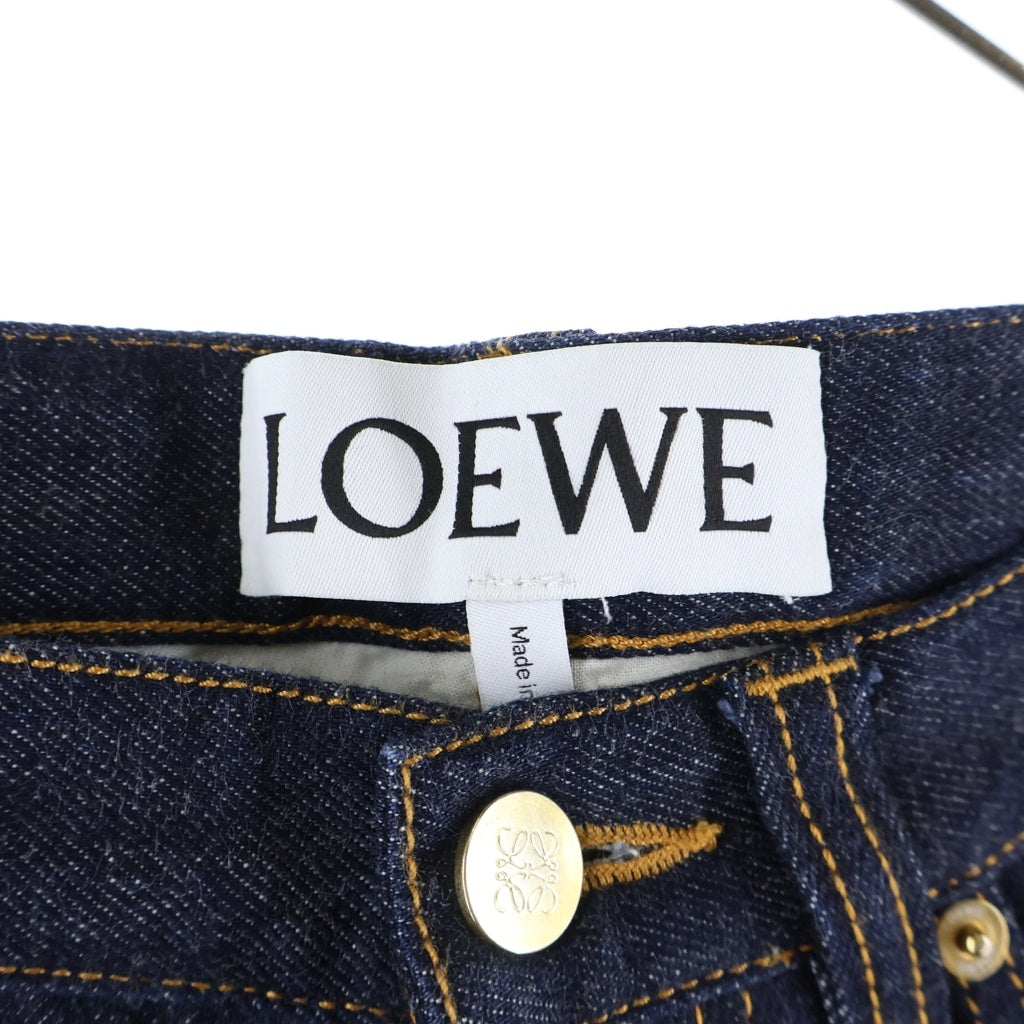 LOEWE(ロエベ) Denim Pants バックロゴ刺繍 デニムパンツ インディゴ S2282160B