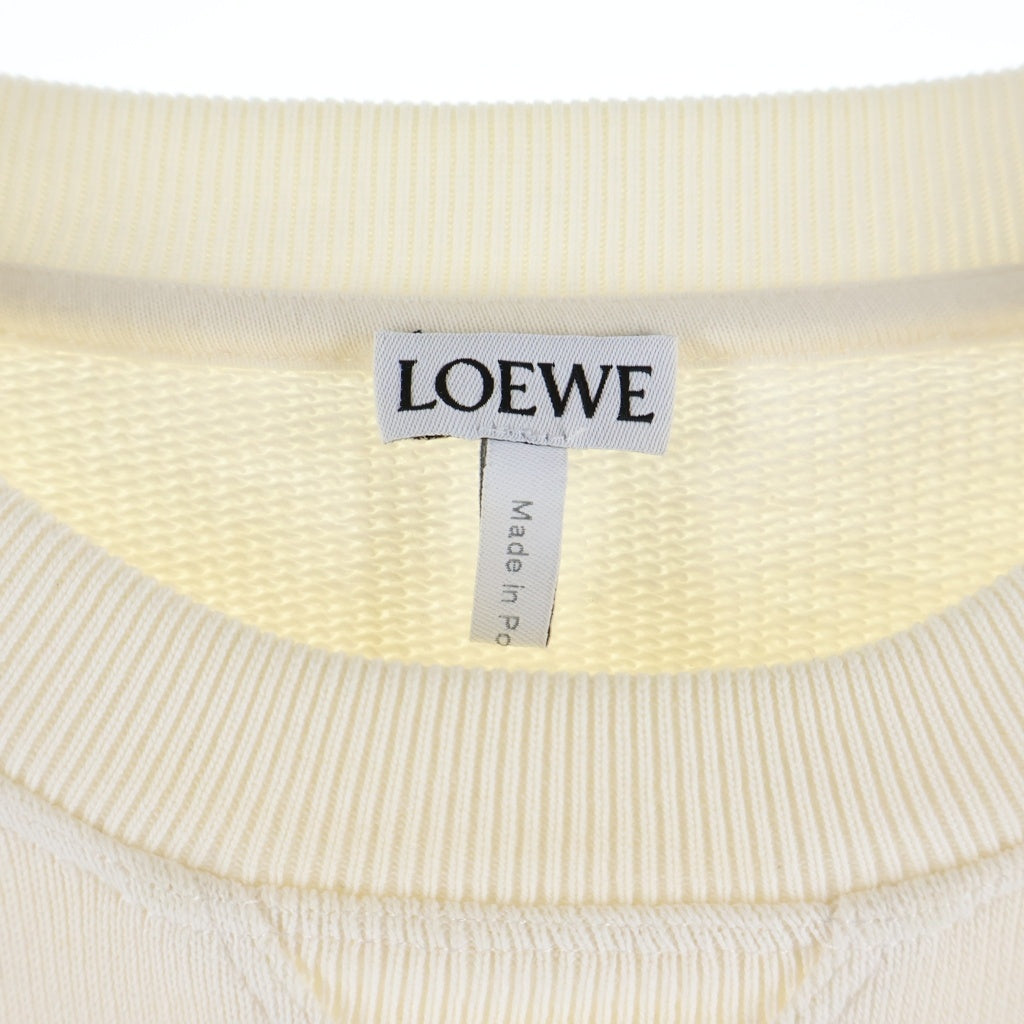 LOEWE(ロエベ) Anagram Sweatshirt アナグラムロゴ刺繍 クルーネックスウェットトレーナー ホワイト H526341XA1