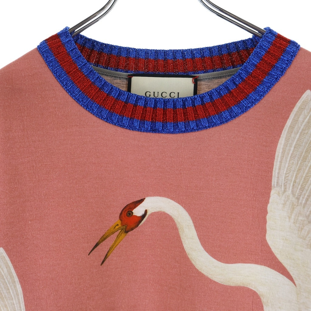 GUCCI(グッチ) Sweatshirt ヘロン クルーネックスウェットトレーナー ピンク 422724 X5D48