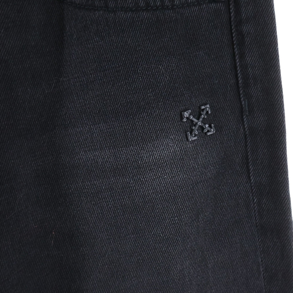 OFF-WHITE(オフホワイト) 20SS Denim Pants ロゴ刺繍 デニムパンツ ブラック OMYA011R20E54018