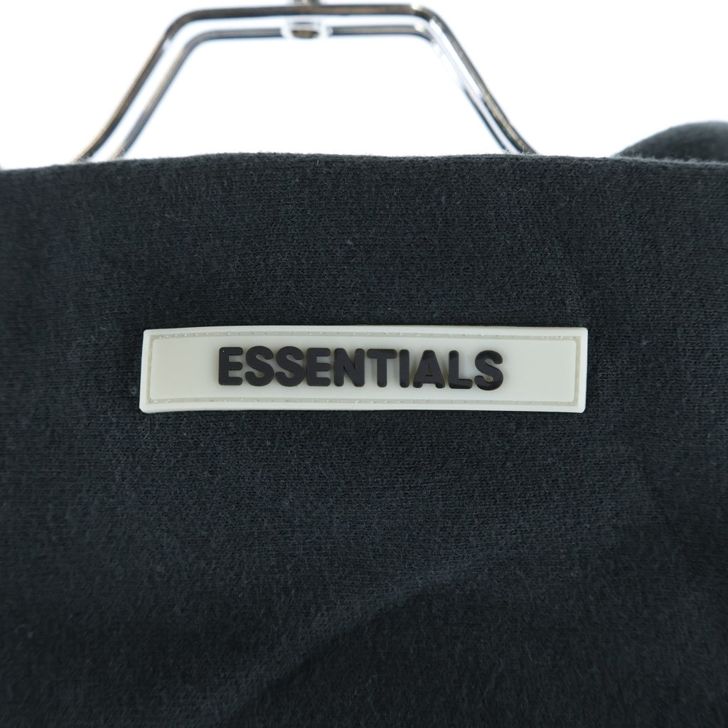 FEAR OF GOD ESSENTIALS(フィアオブゴッド エッセンシャルズ) HOODIE バックリフレクターロゴ プルオーバースウェットパーカー フーディー ブラック