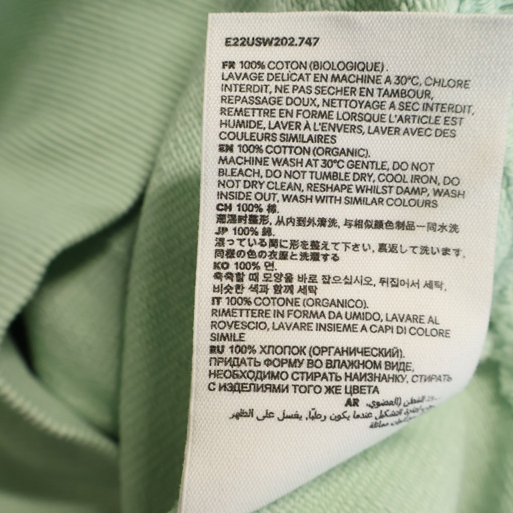 AMI Alexandre Mattiussi(アミアレクサンドルマテュッシ) Hoodie ロゴ刺繍 プルオーバースウェットパーカー フーディー グリーン E22USW202.747