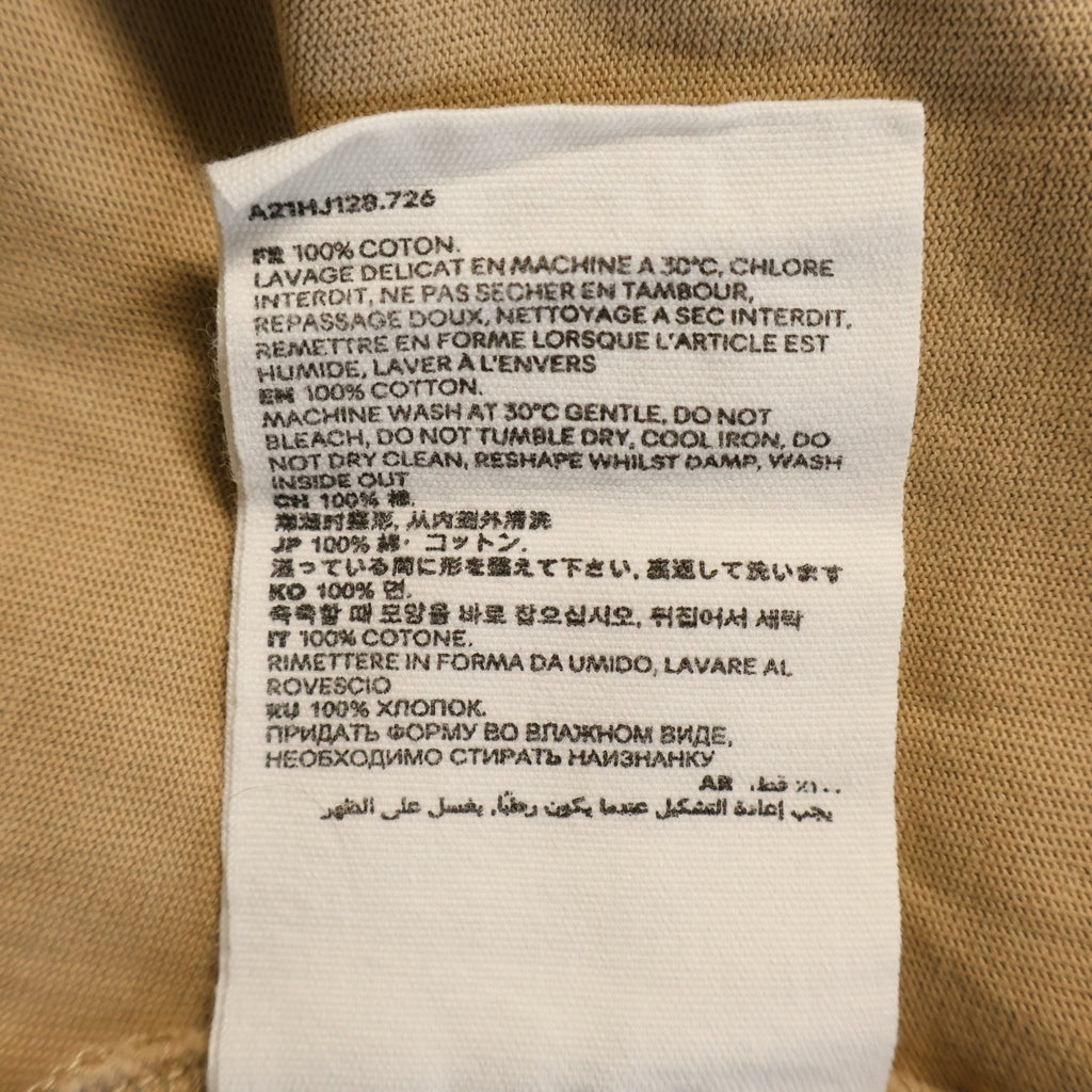 AMI Alexandre Mattiussi(アミアレクサンドルマテュッシ) T-Shirt ロゴ刺繍 半袖Tシャツ ベージュ A21HJ128.726
