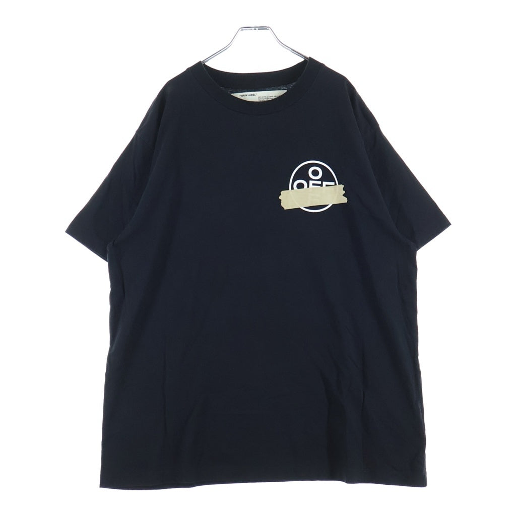 OFF-WHITE(オフホワイト) 20SS Tape T-Shirt テープロゴ 半袖Tシャツ ブラック OMAA038R20185002