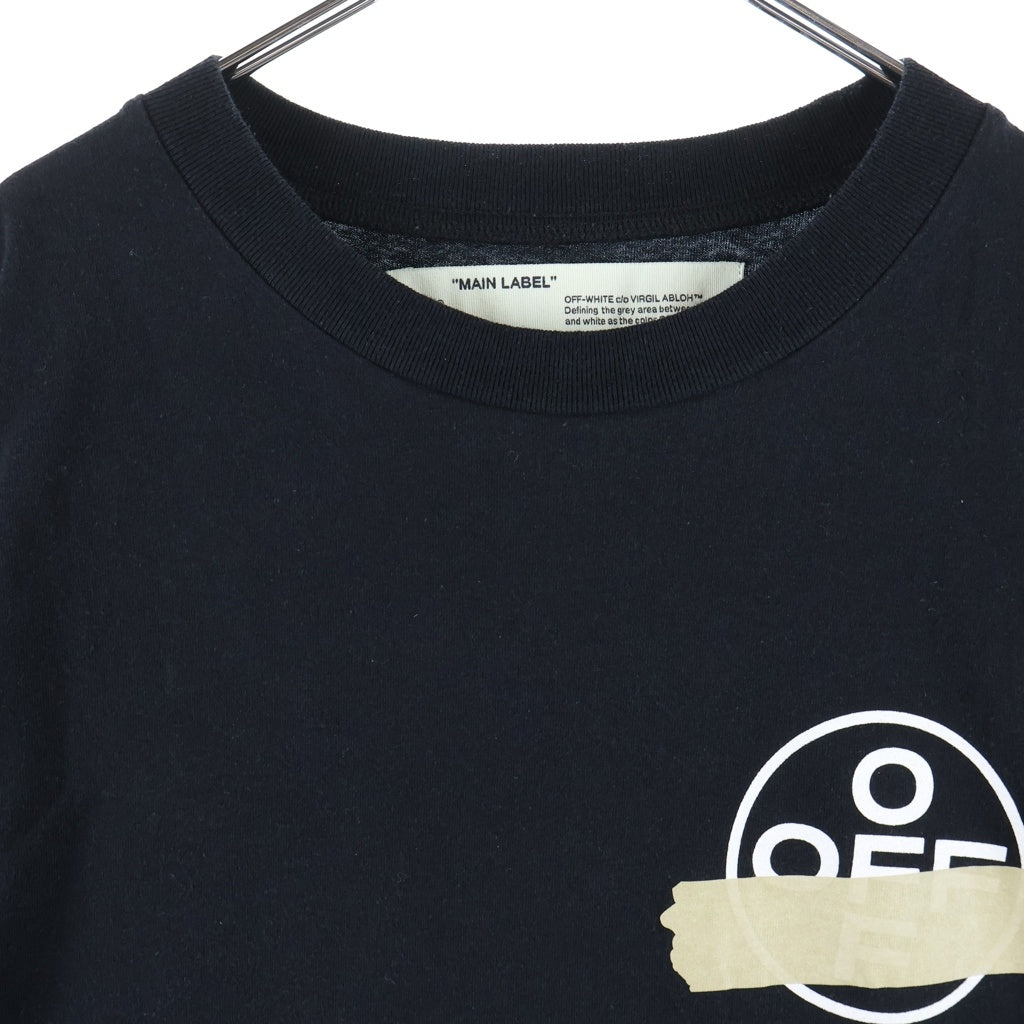 OFF-WHITE(オフホワイト) 20SS Tape T-Shirt テープロゴ 半袖Tシャツ ブラック OMAA038R20185002