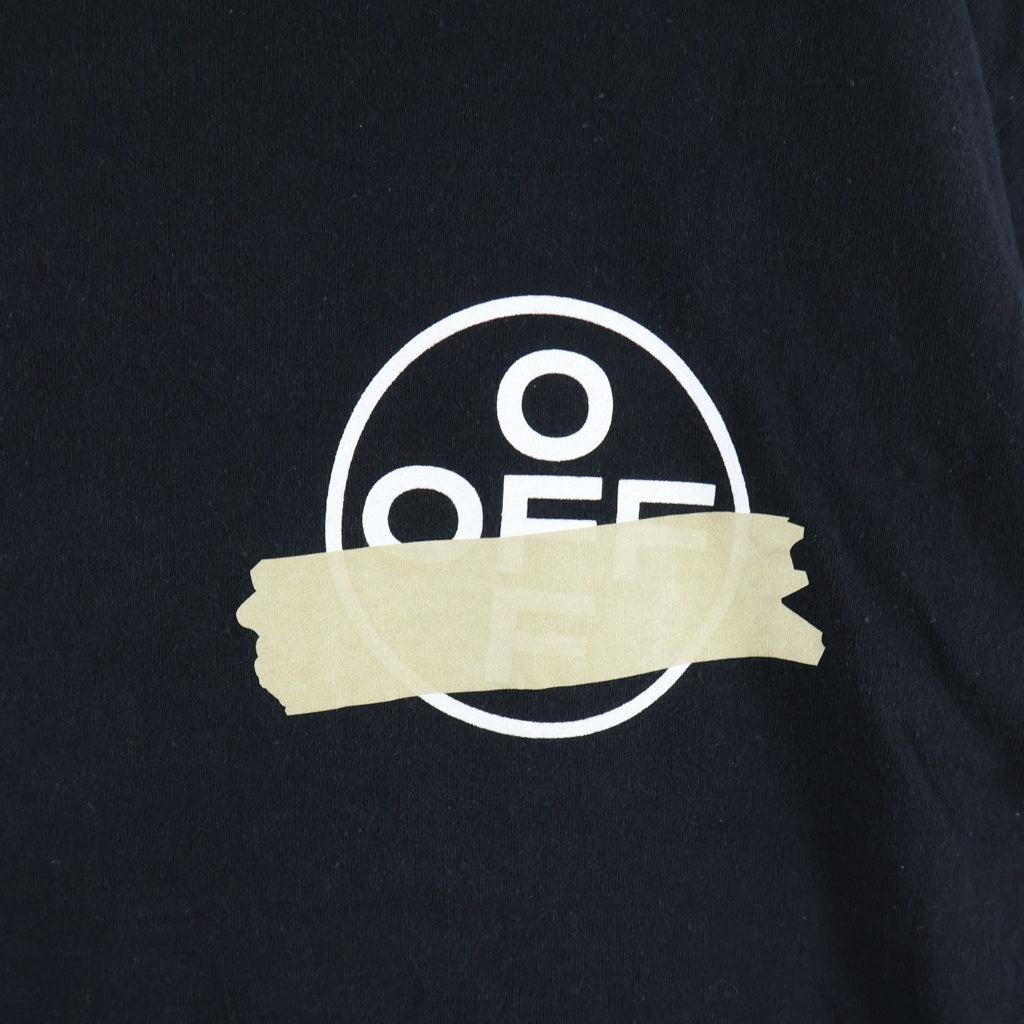 OFF-WHITE(オフホワイト) 20SS Tape T-Shirt テープロゴ 半袖Tシャツ ブラック OMAA038R20185002