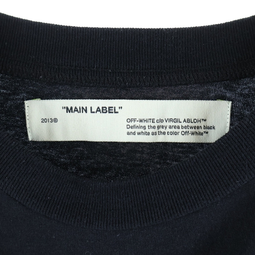 OFF-WHITE(オフホワイト) 20SS Tape T-Shirt テープロゴ 半袖Tシャツ ブラック OMAA038R20185002