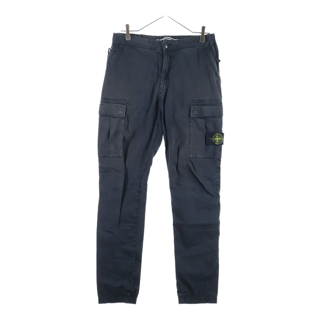 STONE ISLAND(ストーンアイランド) TYPE RE-T Cargo Pants ロゴワッペン カーゴパンツ ブラック 671530804