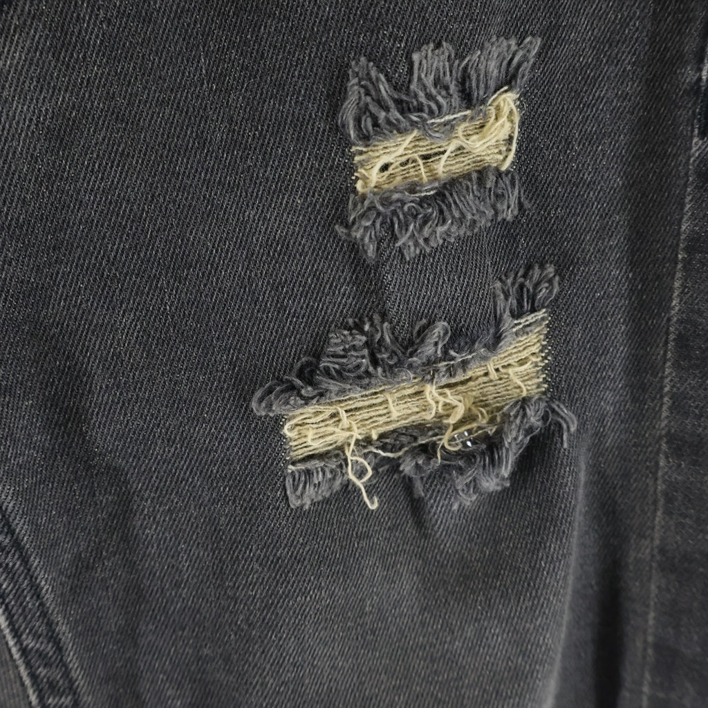 OFF-WHITE(オフホワイト) 15AW Denim Pants ダメージ加工 デニムスキニーパンツ グレー