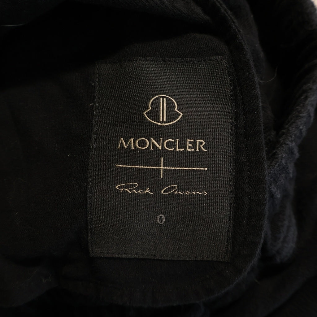 Rick Owens(リックオウエンス) 24AW ×MONCLER JOGGERS ロゴワッペン スウェットパンツ ブラック J209N8H00001