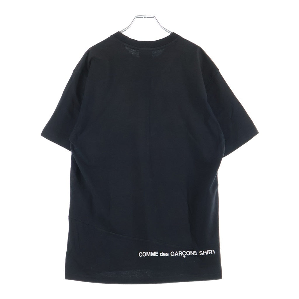 SUPREME(シュプリーム) 18AW COMME des GARCONS SHIRT Split Box Logo Tee コムデギャルソン スプリットボックスロゴ 半袖Tシャツ ブラック