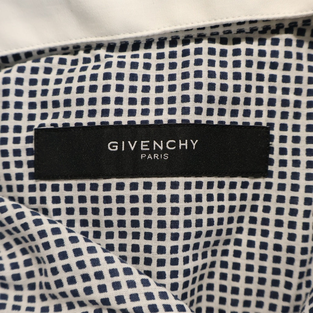 GIVENCHY(ジバンシィ) L/S Shirt 総柄長袖シャツ ネイビー